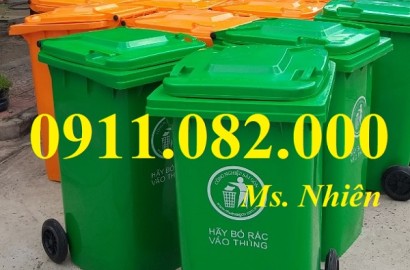 Thùng rác nhập khẩu giá rẻ vĩnh long- thùng rác 120 lít 240 lít 660 lít- lh 0911082000