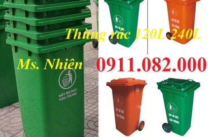 Đồng tháp nơi chuyên cung cấp thùng rác giá rẻ- thùng rác 120l 240l 660l- lh 0911082000