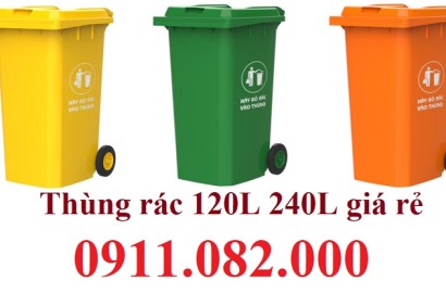Sỉ lẻ thùng rác 120 lít 240 lít 660 lít giá rẻ- miễn phí vận chuyển các tỉnh miền tây- lh 0911082000