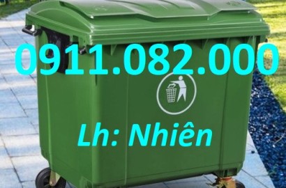 Chuyên bán thùng rác giá rẻ- thùng rác 660 lít giá rẻ tại an giang-lh 0911082000
