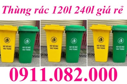 Cung cấp thùng rác y tế, thùng rác phân loại, thùng rác 120 lít 240 lít 660 lít giá rẻ- lh 0911082000