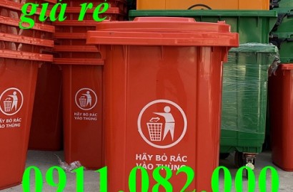 Giảm giá thùng rác nhựa, thùng rác 120l, 240l, 660l giá rẻ- lh 0911.082.000