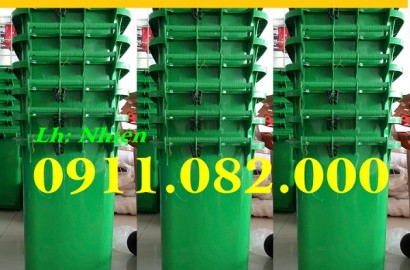 Thùng rác 120 lít giá rẻ tại khu công nghiệp bình minh- lh 0911.082.000