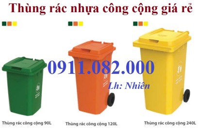 Giảm giá thùng rác cuối năm, thùng rác nhựa 120 240 660 giá rẻ cạnh tranh- lh 0911082000