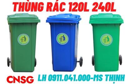 Bán sỉ lẻ thùng rác nhựa 120lit giá hợp lý 0911041000