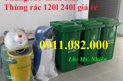 Ở hậu giang- chuyên bán thùng rác giá rẻ? thùng rác 120 lít 240 lít 660 lít giá sỉ- lh 0911.082.000