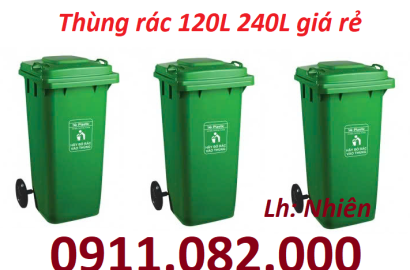 Chọn thùng rác 120l 240l giá rẻ nhất cần thơ- lh 0911082000