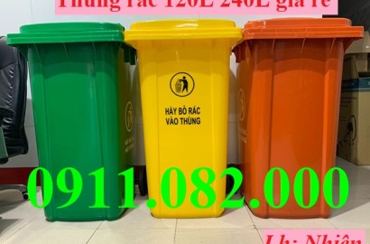 Giảm giá đầu năm 2026 thùng rác giá rẻ- thùng rác 120 lít 240 lít 660 lít- lh 0911082000